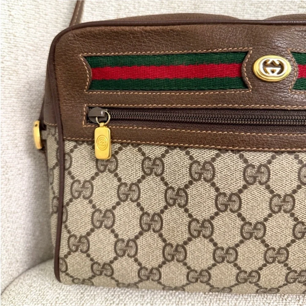 Authentic Gucci crossbody bag brown monogram coated canvas - Picture 4 of 12